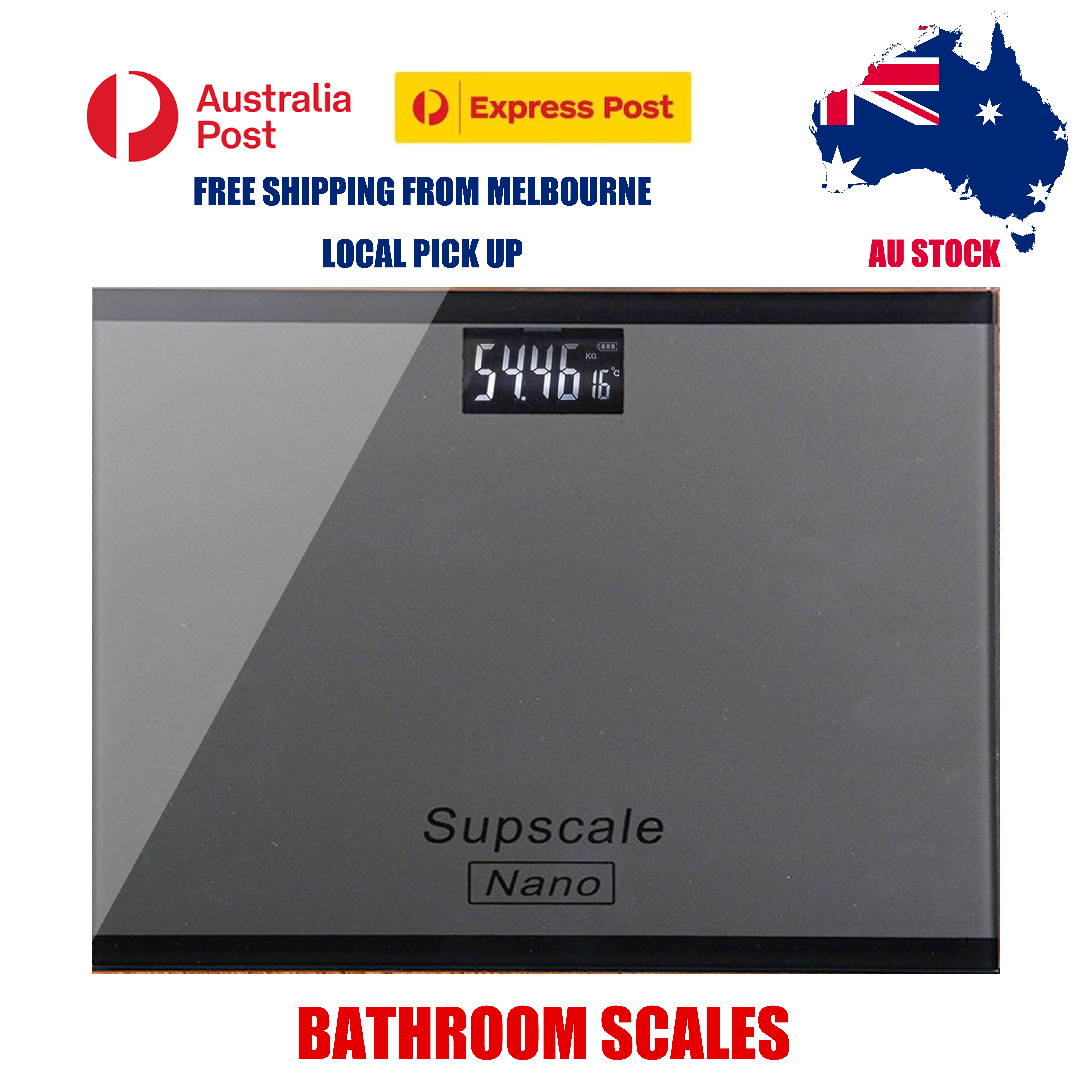 Digital LCD Glass Bathroom Body Scale Weight Watchers Fitness Scales 400lb/180kg